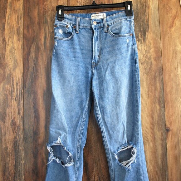 Abercrombie & Fitch The Mom High Rise Jeans Size 23/000 - Picture 3 of 7